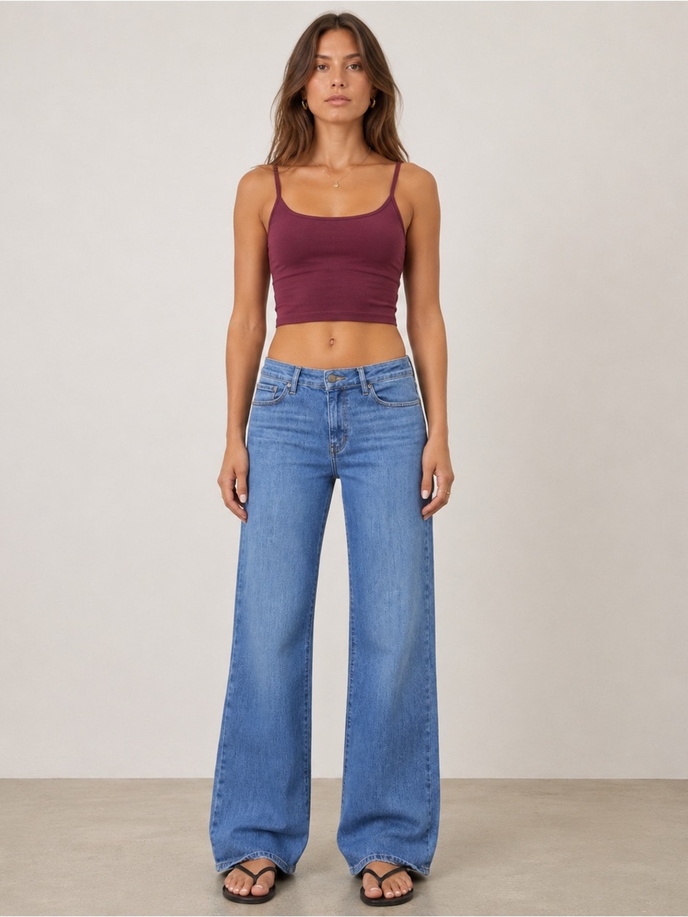FRAME Blue Flare Jeans Size 34 Mid Rise Stretch Denim